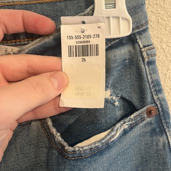 NWT Abercrombie & Fitch curve love ultra high rise ankle straight size 26 - Picture 5 of 5